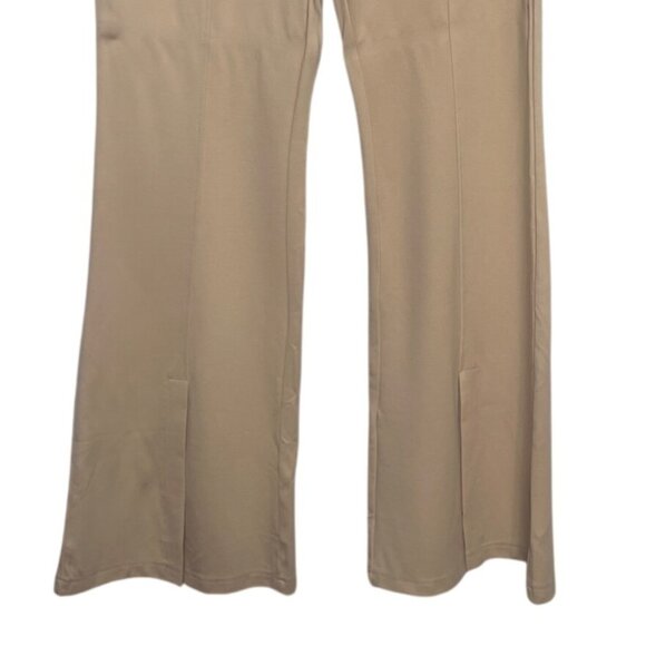 Wide Leg Pants Womens XL Beige Front Slits New WOT - Picture 4 of 8